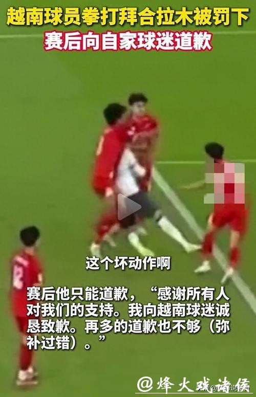 越南队范理德道歉